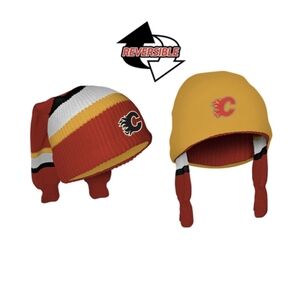 NHL Calgary Flames Hockey Sockey Reversible Toque OS